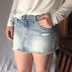 American eagle jean skirt